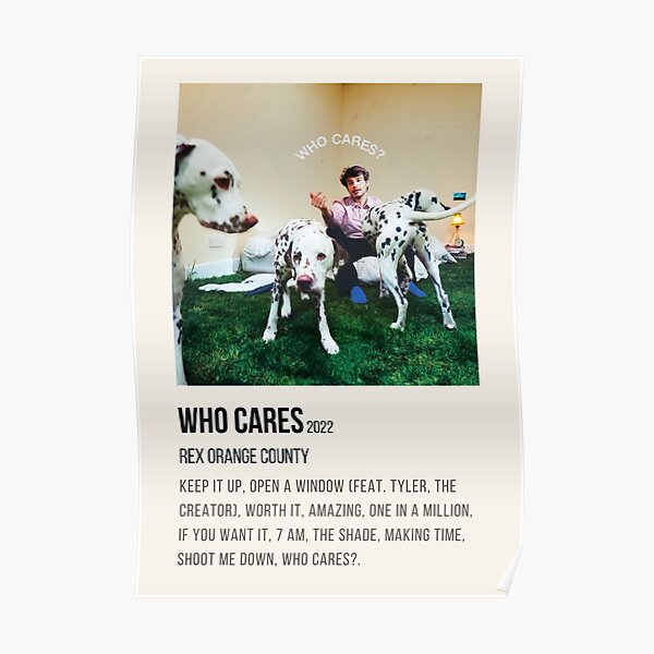rex orange county who cares? album poster Poster RB2307 product Offical Rex Orange County Merch