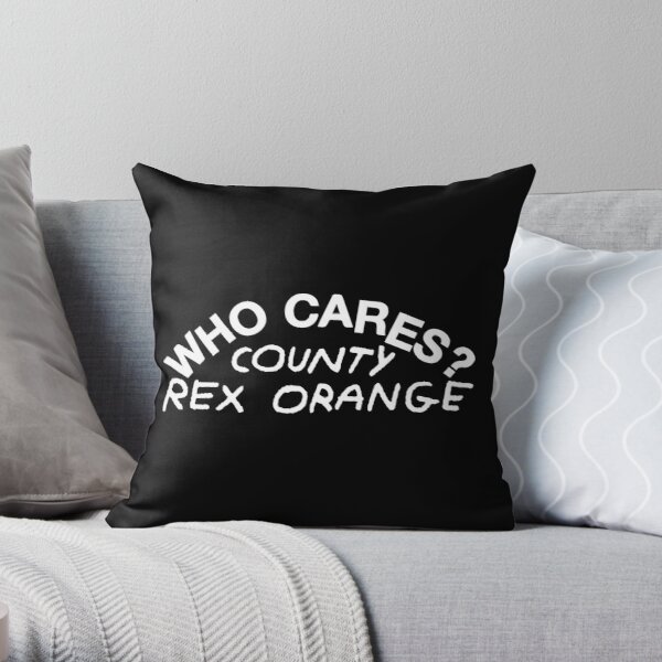 Rex Orange County Merch Who Cares Throw Pillow RB2307 product Offical Rex Orange County Merch