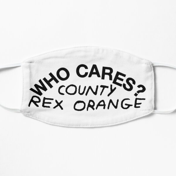Rex Orange County Merch Who Cares Flat Mask RB2307 product Offical Rex Orange County Merch