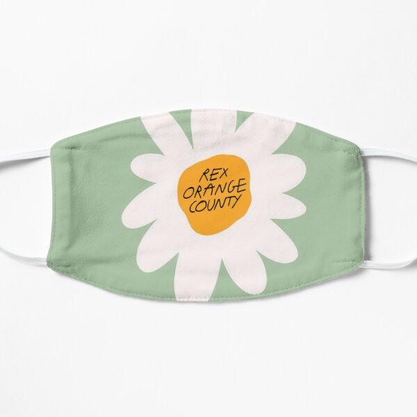 rex orange county who cares - FLOWER Flat Mask RB2307 product Offical Rex Orange County Merch