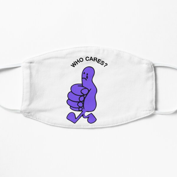 rex orange county who cares purple Flat Mask RB2307 product Offical Rex Orange County Merch